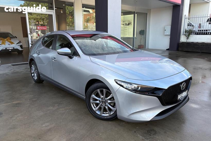 Silver 2021 Mazda 3 Hatchback G20 Pure