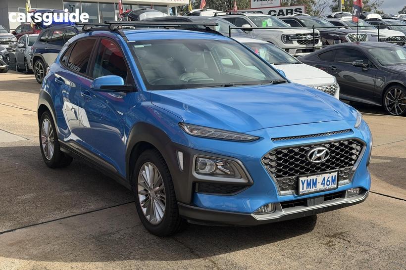 Blue 2017 Hyundai Kona Wagon Elite