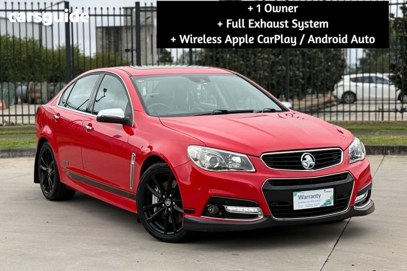 Red 2013 Holden Commodore Sedan Ss-V Redline