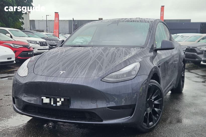 Grey 2022 Tesla Model Y Wagon Rear-Wheel Drive