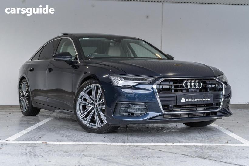Blue 2021 Audi A6 Sedan 40 Tfsi Mhev