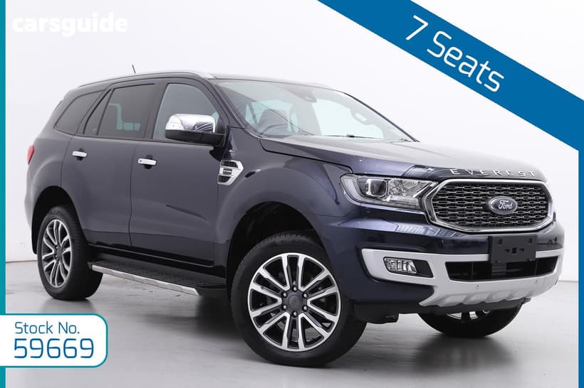 Blue 2021 Ford Everest Wagon Titanium (4Wd)