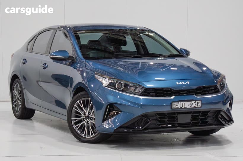 Blue 2022 Kia Cerato Sedan Sport+