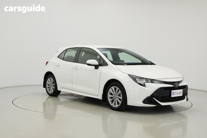White 2023 Toyota Corolla Hatchback Ascent Sport