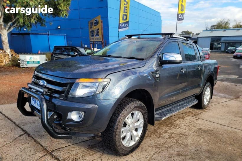 Grey 2014 Ford Ranger Crew Cab Utility Wildtrak 3.2 (4X4)