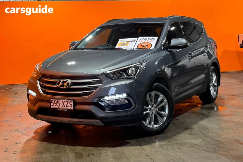 Silver 2017 Hyundai Santa FE Wagon Elite Crdi (4X4)