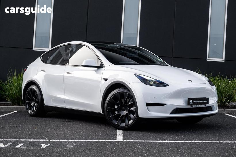 White 2022 Tesla Model Y Wagon Rear-Wheel Drive
