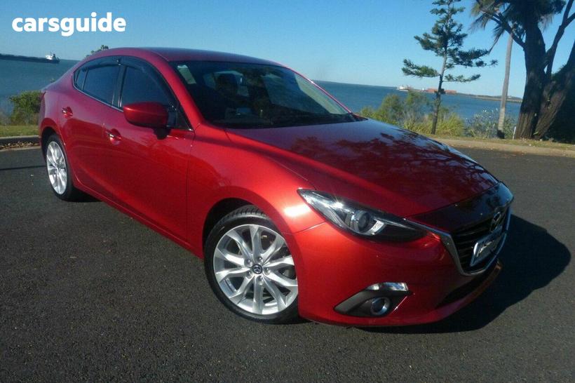 Red 2015 Mazda 3 Sedan Sp25 Gt Safety Sunroof