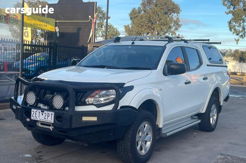 White 2018 Mitsubishi Triton Dual Cab Utility Glx Plus (4X4)