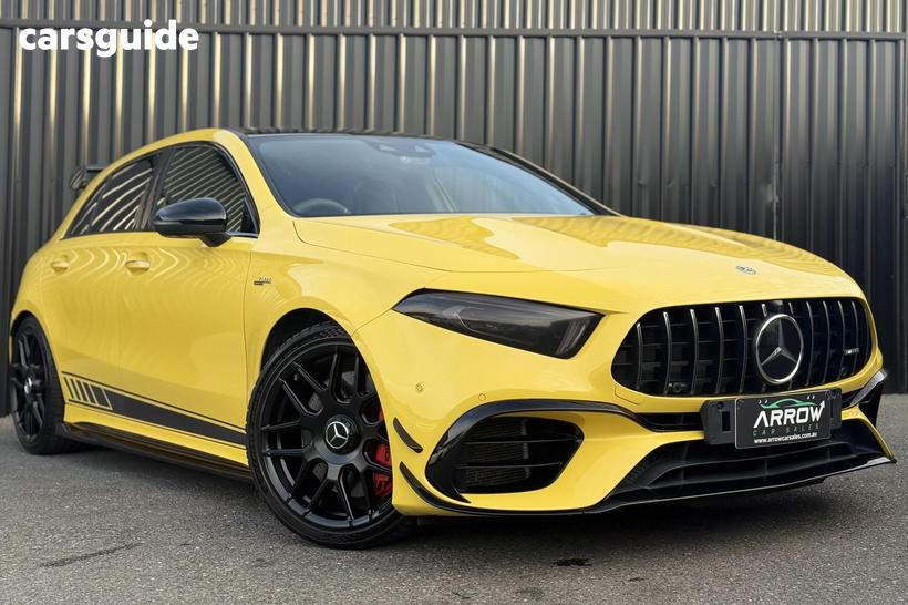 Yellow 2019 Mercedes-Benz A45 Hatchback S 4Matic