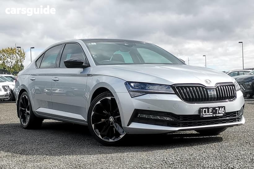 Silver 2022 Skoda Superb Sedan Sportline 206Tsi (4X4)