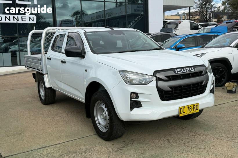 White 2021 Isuzu D-MAX Crew Cab Chassis Sx (4X4)