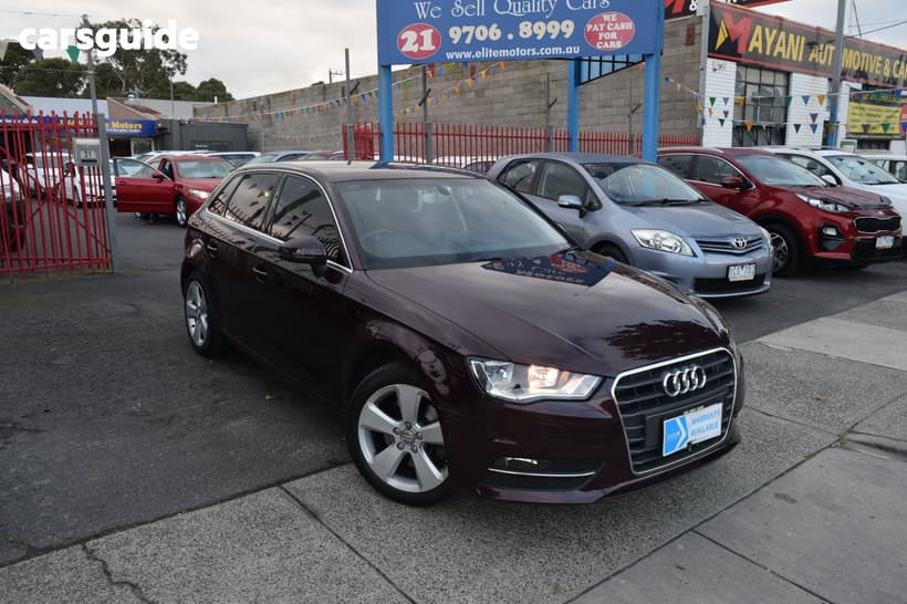 Burgundy 2014 Audi A3 Hatchback Sportback 1.8 Tfsi Ambition