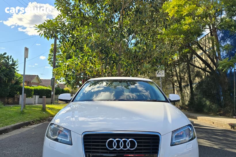 White 2012 Audi A3 Hatchback Sportback 1.8 Tfsi Ambition