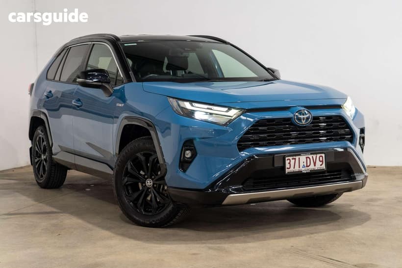 Blue 2022 Toyota RAV4 Wagon Xse (2Wd) Hybrid