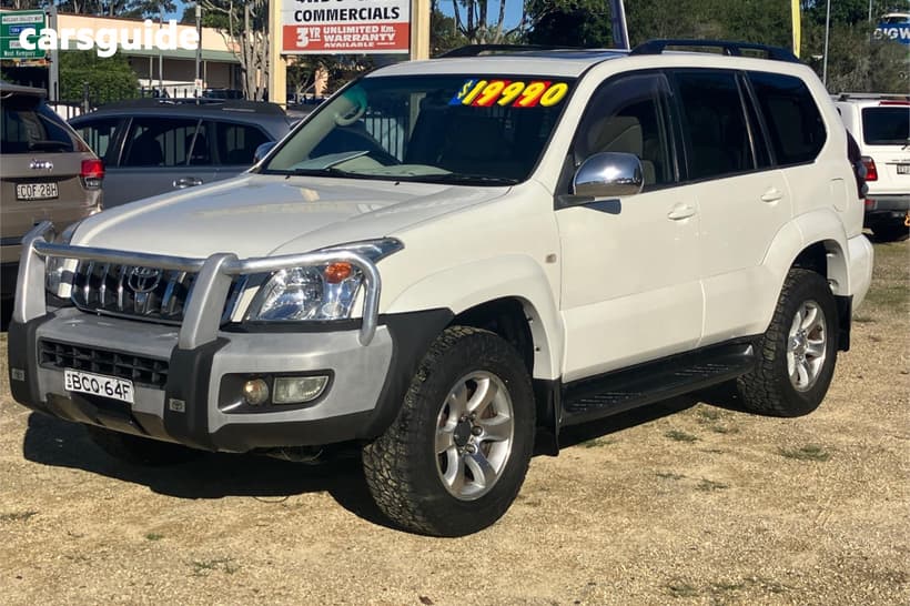 White 2003 Toyota Landcruiser Prado Wagon Grande (4X4)