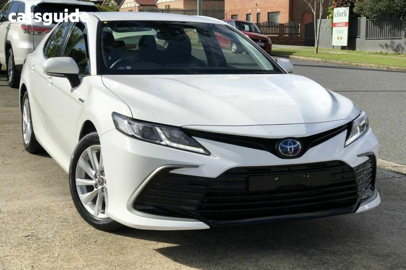 White 2023 Toyota Camry Sedan Ascent Hybrid