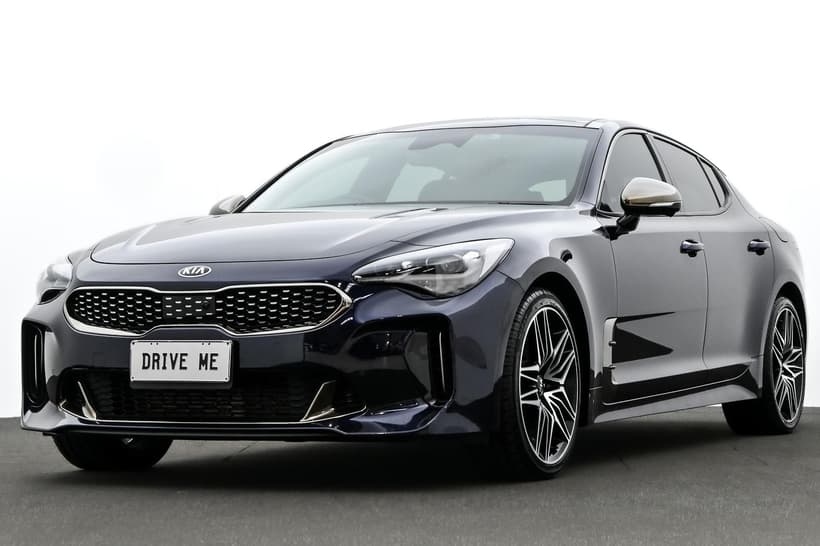 Blue 2021 Kia Stinger Sedan Gt (Black Leather)