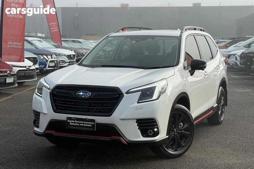 White 2022 Subaru Forester Wagon 2.5I Sport (Awd)