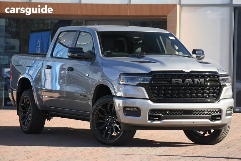Silver 2026 RAM 1500 Crew Cab Utility Limited Rambox Ho Hurricane