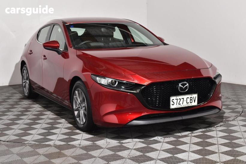 Red 2019 Mazda 3 Hatchback G20 Pure