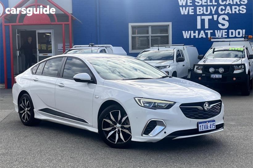 White 2019 Holden Commodore Liftback Rs