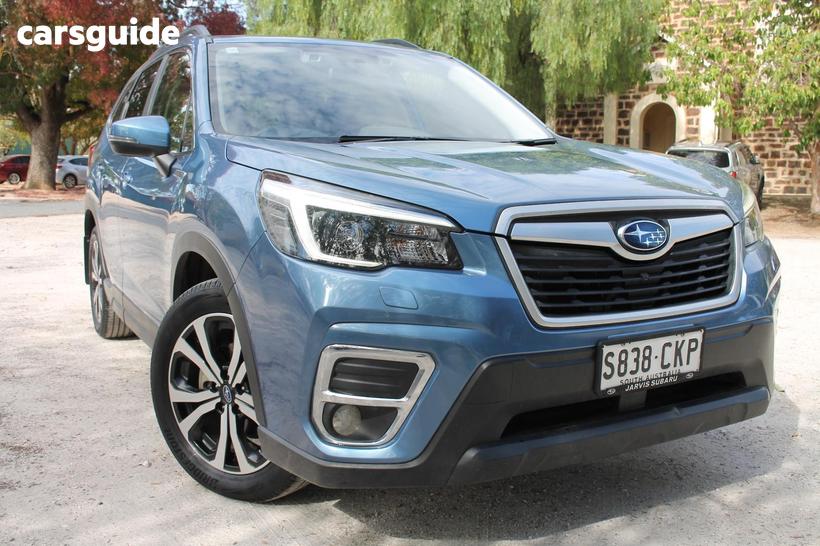 Blue 2021 Subaru Forester Wagon 2.5I Premium (Awd)