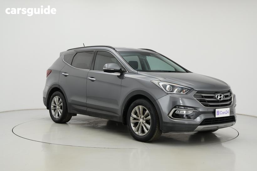 Grey 2015 Hyundai Santa FE Wagon Elite Crdi (4X4)