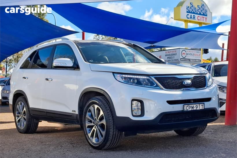 White 2013 Kia Sorento Wagon Platinum (4X4)