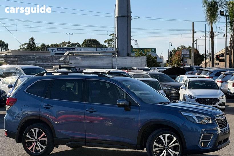 Blue 2021 Subaru Forester Wagon 2.5I Premium (Awd)