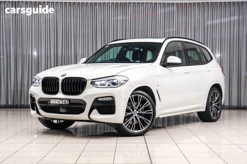 White 2019 BMW X3 Wagon Xdrive 30D M-Sport