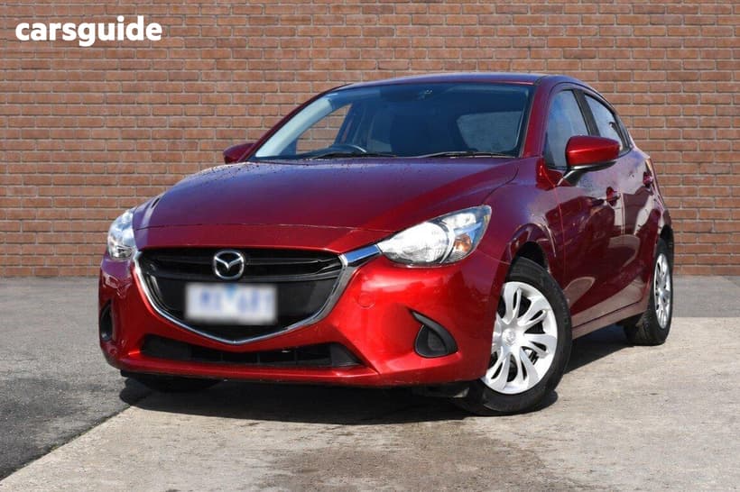 Red 2017 Mazda 2 Hatchback Neo