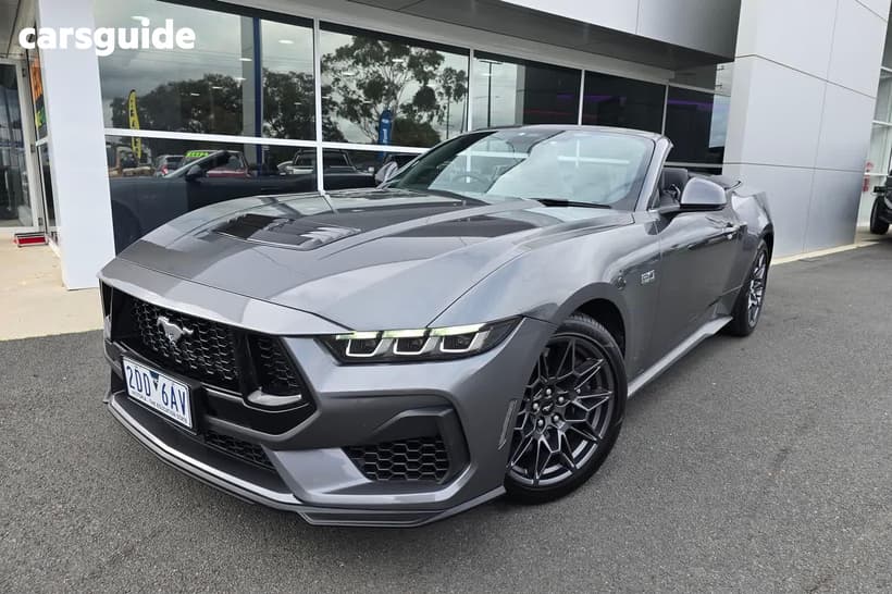 Grey 2025 Ford Mustang Convertible Gt 5.0 V8