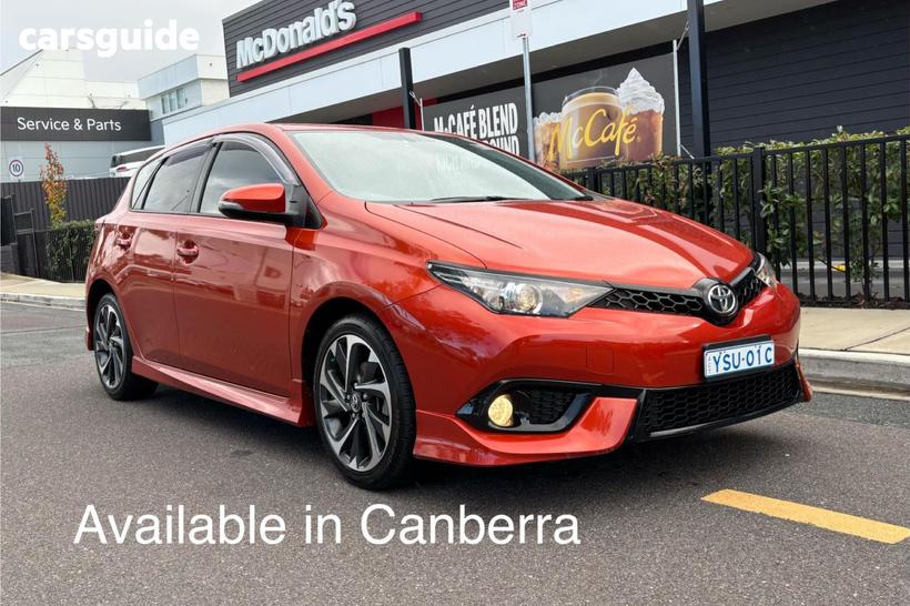 Orange 2015 Toyota Corolla Hatchback Sx