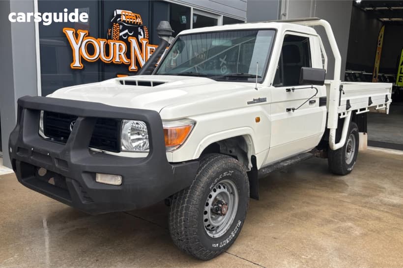 White 2020 Toyota Landcruiser Cab Chassis Workmate