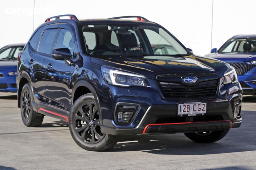 Blue 2021 Subaru Forester Wagon 2.5I Sport (Awd)