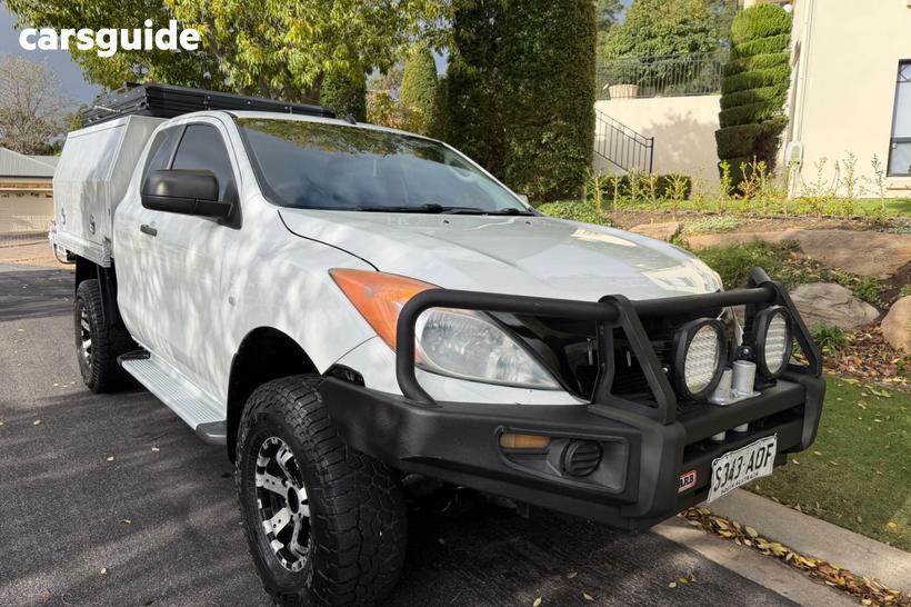 White 2012 Mazda BT-50 Freestyle Cab Chassis Xt (4X4)