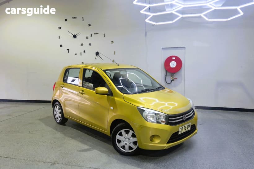 Yellow 2015 Suzuki Celerio Hatchback