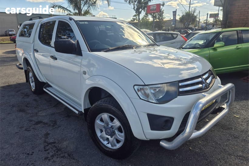 White 2014 Mitsubishi Triton Double Cab Utility Glx