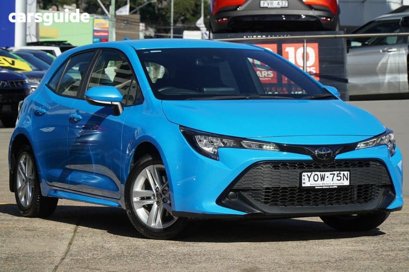 Blue 2021 Toyota Corolla Hatchback Ascent Sport + Tr Kit
