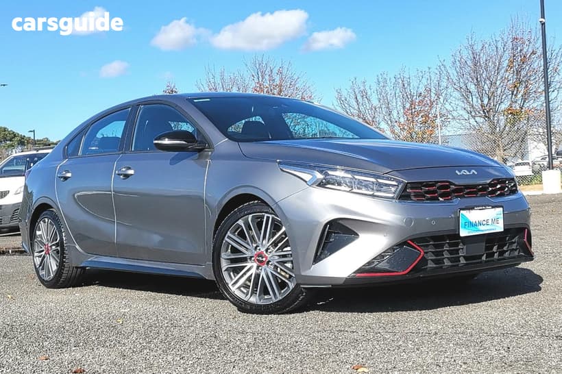 Grey 2022 Kia Cerato Sedan Gt