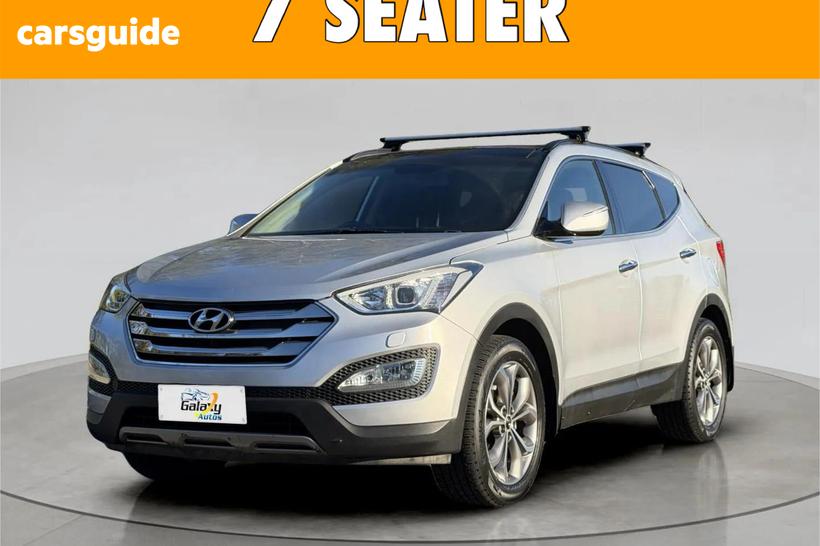 Silver 2014 Hyundai Santa FE Wagon Highlander Crdi (4X4)