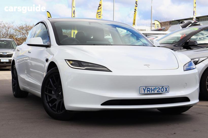 White 2024 Tesla Model 3 Sedan Long Range