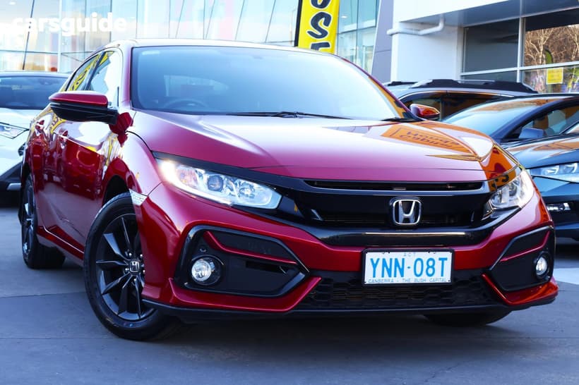 Red 2020 Honda Civic Hatchback Vti-S