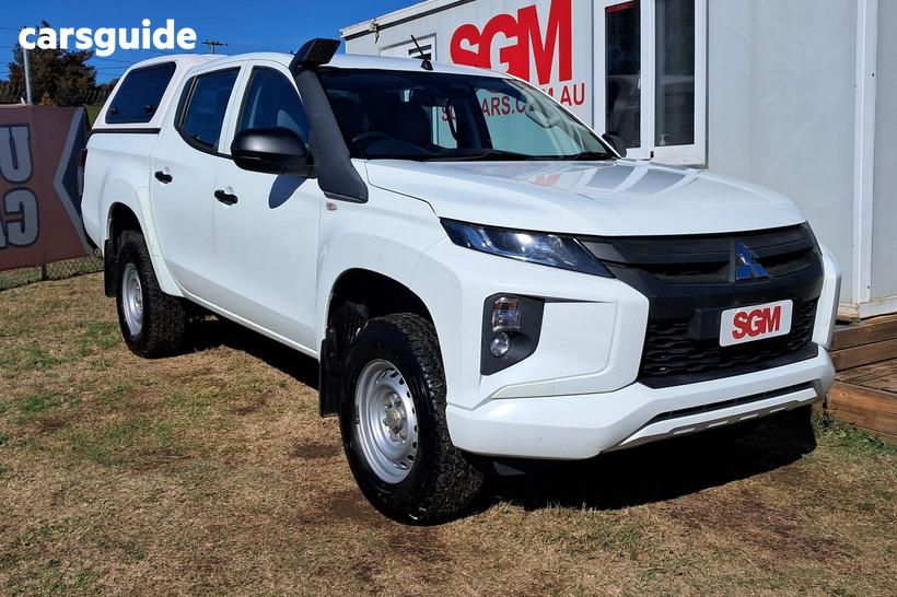 White 2019 Mitsubishi Triton Double Cab Pick Up Glx Adas (4X4)