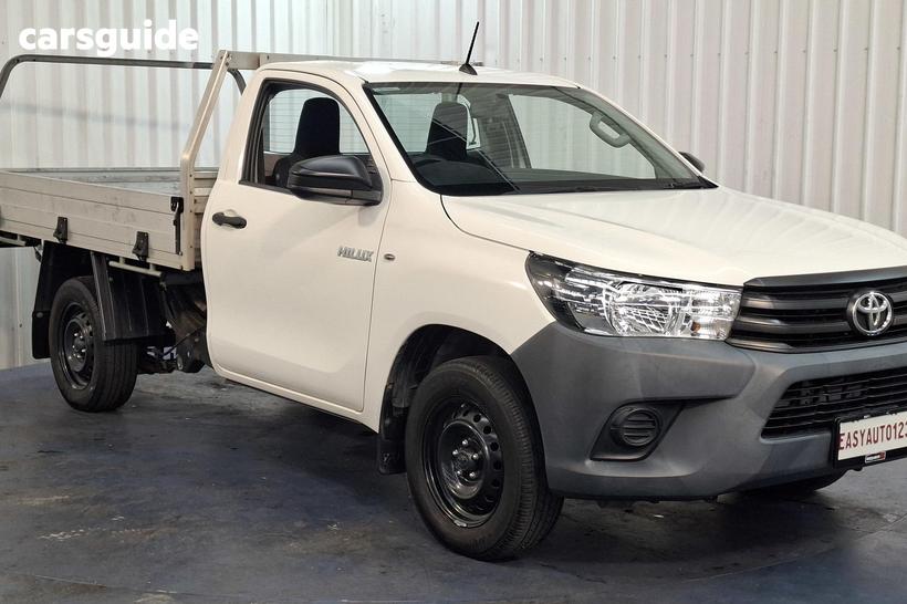 White 2019 Toyota Hilux Cab Chassis Workmate