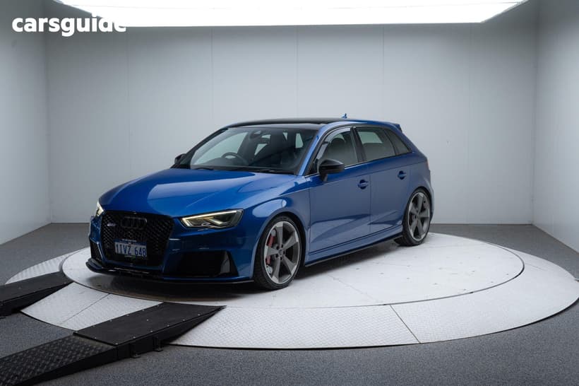 Blue 2015 Audi RS3 Hatchback Sportback Quattro