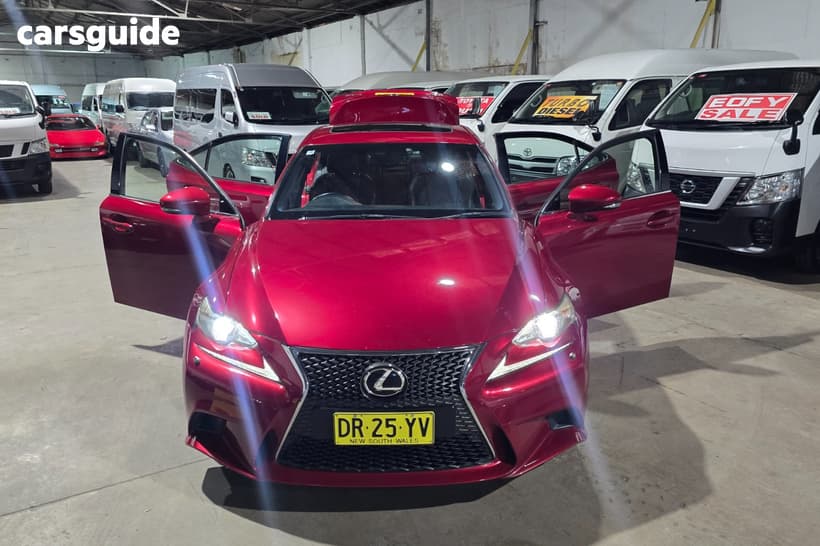 Red 2014 Lexus IS350 Sedan Luxury
