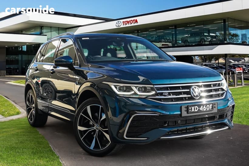 Blue 2022 Volkswagen Tiguan Wagon 162Tsi R-Line
