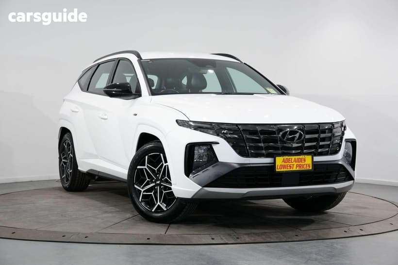 White 2023 Hyundai Tucson Wagon N Line (Fwd)